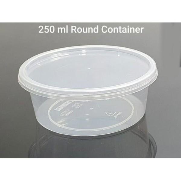Plastic Container APET Round shape Transparente 250ml Ø12cm (480 Units)