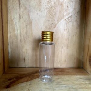 Cosmetic Sleek Slant Shoulder Pet Bottle with RO Cap (Non-FTC) - Clear (30ml)