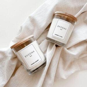 Clear Round Glass Jar with Wooden Cork- 150ml