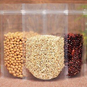 2 Side Transparent Stand up Pouch-  Zipper (Clear)