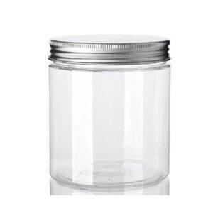 Cosmetic Pet Jar with Aluminium Screw Cap Lid (100gm- Tall)
