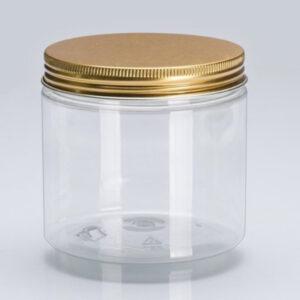 PET JAR WITH TRANSPARENT LID