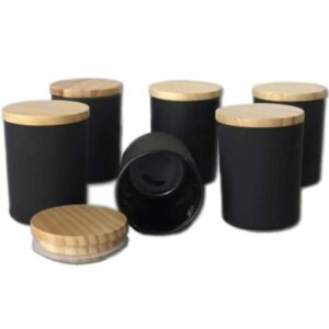 Matte Black Votive Candle Jar  - 150ml