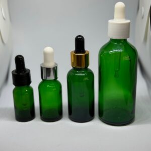 10/50/30/100ml Green Glass Dropper Bottle