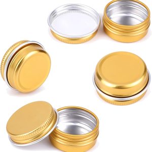 Premium Aluminium Tins - 10ml GOLD (Screw Cap)