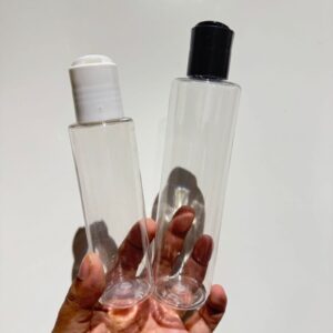 Cosmetic Sleek JLI Pet Bottle + Disc Cap - White, Black (100ml/ 200ml)